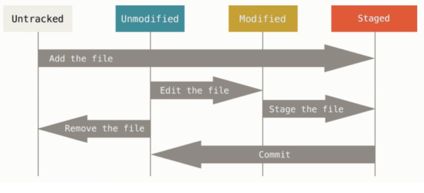 git的4种文件状态